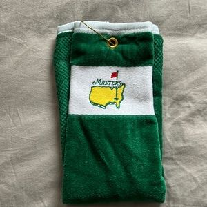 masters green golf towel